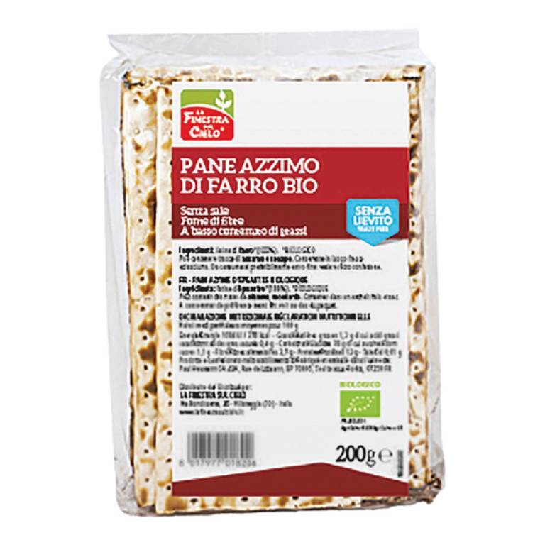 PANE AZZIMO FARRO 200G BIO