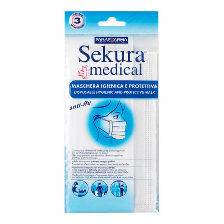 SEKURA MASCHERINA IGIENICA 3PZ